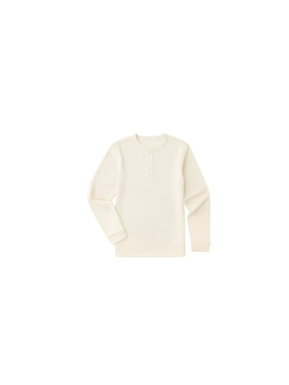 Member's Mark Men's Thermal Henley Cream Size XL